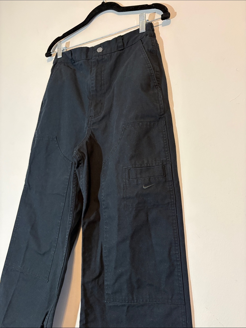 Nike Thick Cotton Canvas Carpenter Double Knee Panel Pants Streetwear Skate *Y*L